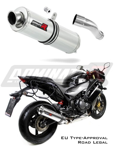 scarico silenziatore DOMINATOR omologato rotondo adatto alla moto CBR 600 F 2011 - 2015 3