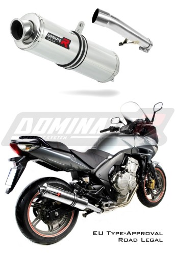scarico silenziatore DOMINATOR omologato rotondo adatto alla moto CBF 600 2008 - 2013 5