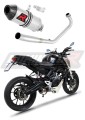 complete exhaust system with muffler DOMINATOR Full System HP3 fits to Honda CB 125 R 2018  2020 7