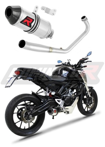 impianto di scarico completo con silenziatore DOMINATOR Full System HP3 adatto alla moto Honda CB 125 R 2018 - 2020 7