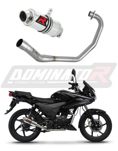 complete exhaust system with muffler DOMINATOR Full System GP1 fits to Honda CBF 125 2009  2014 6