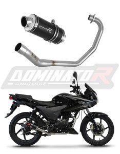 Honda CBF 125 2009 - 2014 Impianto di scarico Collettori Marmitta Silenziatore GP1 NERO + dB killer medium
