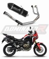 impianto di scarico completo con silenziatore DOMINATOR Full System HP7 nero adatto alla moto Honda CRF 1000L Africa Twin 2016 - 2019 6