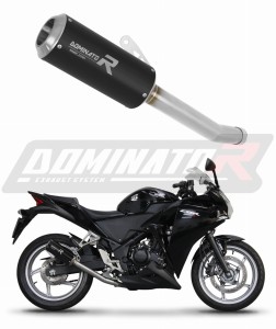 Honda CBR 250 R 2011 - 2013 Terminale di Scarico Marmitta Silenziatore GP NERO + dB killer medium