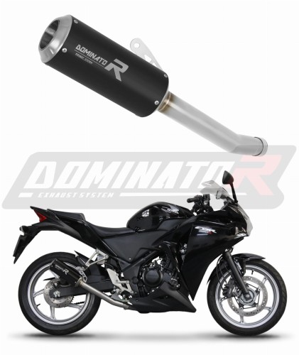 scarico silenziatore DOMINATOR GP nero adatto alla moto Honda CBR 250 R 2011 - 2013 6
