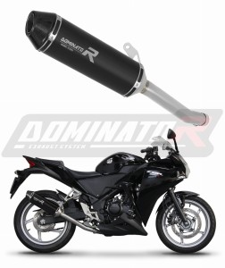 Honda CBR 250 R 2011 - 2013 Terminale di Scarico Marmitta Silenziatore HP3 NERO + dB killer medium