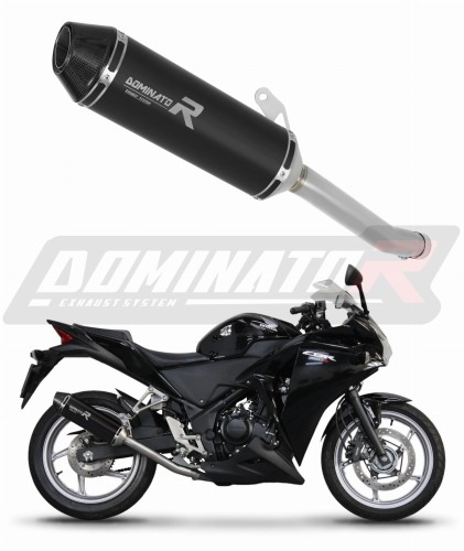 scarico silenziatore DOMINATOR HP3 nero adatto alla moto Honda CBR 250 R 2011 - 2013 6