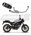 complete exhaust system with muffler DOMINATOR Full System GP BLACK fits to Honda VTR 250 2009  2015 6