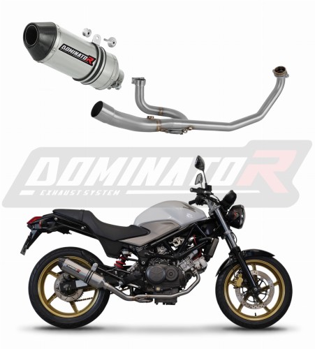 impianto di scarico completo con silenziatore DOMINATOR Full System HP3 adatto alla moto Honda VTR 250 2009 - 2015 6
