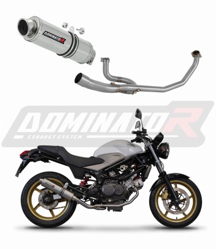 impianto di scarico completo con silenziatore DOMINATOR Full System GP1 adatto alla moto Honda VTR 250 2009 - 2015 6