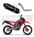 scarico silenziatore DOMINATOR MX2 nero adatto alla moto Honda CRF 300L / Rally 2021 - 2023 7