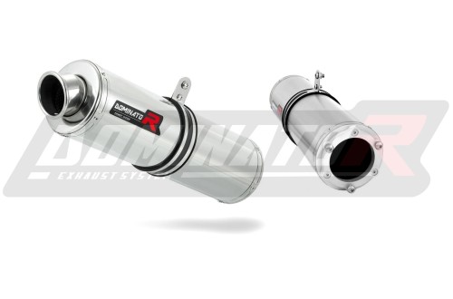 scarico silenziatore DOMINATOR rotondo adatto alla moto Hyosung GT 650  3