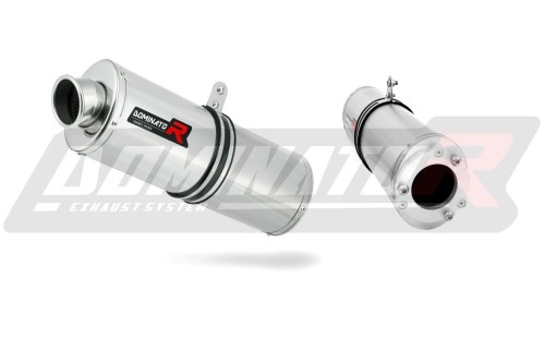 scarico silenziatore DOMINATOR ovale adatto alla moto Kawasaki ZX9R 1998 - 2002 3