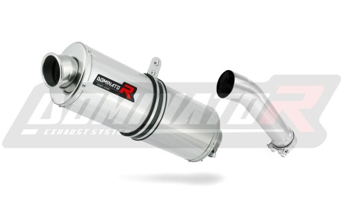 scarico silenziatore DOMINATOR ovale adatto alla moto Kawasaki ER 5 500 1996 - 2006 3
