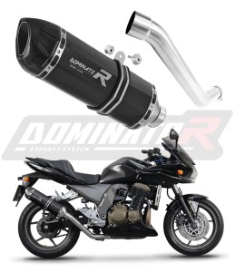 Kawasaki Z750 2004 - 2006 Terminale di Scarico Marmitta Silenziatore HP1 NERO + dB killer medium