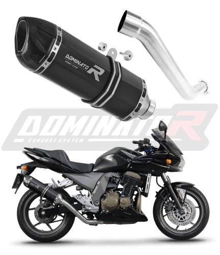 scarico silenziatore DOMINATOR HP1 nero adatto alla moto Kawasaki Z750 2004 - 2006 6