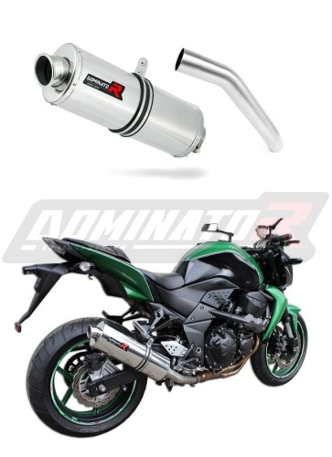 scarico silenziatore DOMINATOR ovale adatto alla moto Kawasaki Z750 2007 - 2012 5
