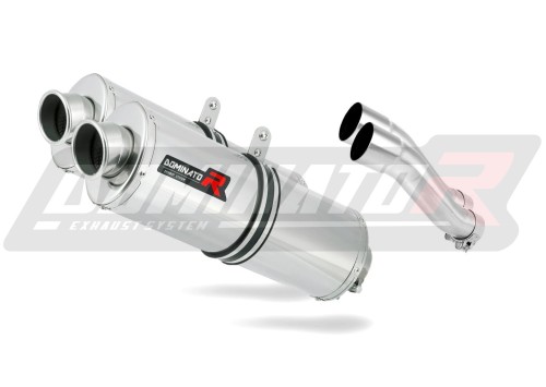 scarico silenziatore DOMINATOR ovale adatto alla moto Kawasaki GPZ 500 1987 - 2003 3