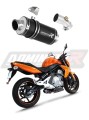 exhaust muffler DOMINATOR GP1 BLACK fits to Kawasaki ER  6 N / F 650 2009  2011 6