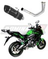 impianto di scarico completo con silenziatore DOMINATOR Full System HP1 nero adatto alla moto Kawasaki VERSYS 650 2015 - 2020 4
