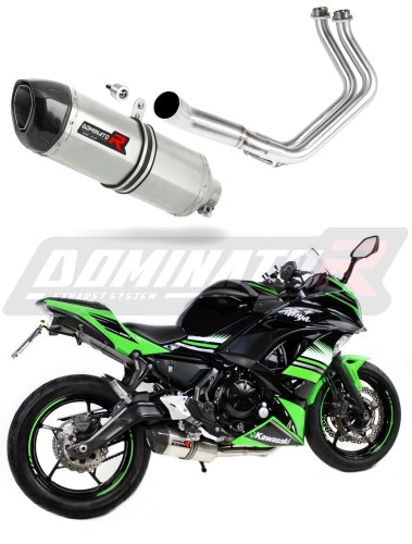 impianto di scarico completo con silenziatore DOMINATOR Full System HP1 adatto alla moto Kawasaki NINJA 650 2017 - 2022 5