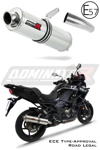 scarico silenziatore DOMINATOR omologato rotondo adatto alla moto VERSYS 1000 2019 - 2024 8