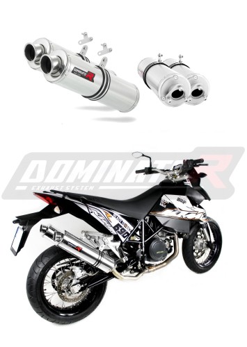 950 SE super enduro R EXHAUST KTM Muffler Auspuff Sportauspuff Silencer Echappement Silencieux Scarico Scarichi Escape Wydech Tłumik ROUND Dominator  x