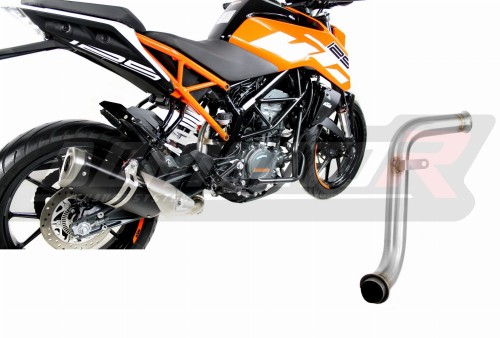 decat silenziatore centrale DOMINATOR Mid Pipe adatto alla moto 125 DUKE Cat Eliminator DECAT 2017 - 2020 6