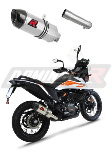 KTM 390 Adventure 2020 - 2021 motorcycle Exhaust Muffler Auspuff Sportauspuff Silencer Echappement Silencieux Scarico Scarichi Escape Wydech Tłumik HP1 Carbon End Cap Dominator x