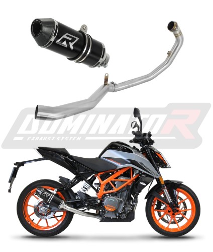 KTM 39 DUKE 2021 -2022  Full  Exhaust System  Muffler Auspuff Sportauspuff Silencer Echappement Silencieux Scarico Scarichi Escape Collector Manifold Wydech Tłumik HP3 BLACK DOMINATOR x