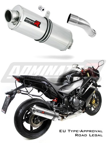 exhaust muffler DOMINATOR homologated road legal OVAL fits to CBR 600 F 2011  2015 4