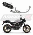 impianto di scarico completo con silenziatore DOMINATOR Full System HP3 nero adatto alla moto Honda VTR 250 2009 - 2015 6