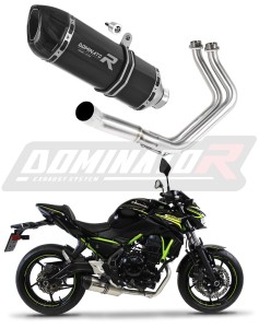 Kawasaki Z650 2017 - 2023 Impianto di scarico Collettori Marmitta Silenziatore HP1 NERO + dB killer medium