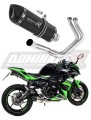 impianto di scarico completo con silenziatore DOMINATOR Full System HP1 nero adatto alla moto Kawasaki NINJA 650 2017 - 2022 3