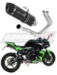 Kawasaki NINJA 650 2017 - 2022 Impianto di scarico Collettori Marmitta Silenziatore HP1 NERO + dB killer medium