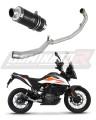 KTM 390 Adventure 2020 - 2021 EXHAUST Full System Muffler Auspuff Sportauspuff Silencer Echappement Silencieux Scarico Scarichi Escape Collector Manifold Wydech Tłumik GP BLACK DOMINATOR x