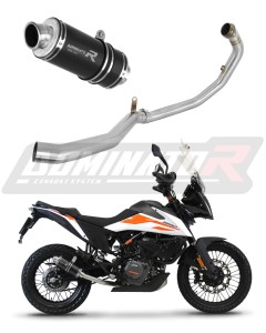 KTM 390 Adventure 2020 - 2023 Full Exhaust System Collector Silencer GP1 BLACK + dB killer medium