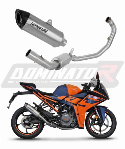 impianto di scarico completo con silenziatore DOMINATOR Full System HP8 adatto alla moto KTM RC 390 2022 - 2024 7
