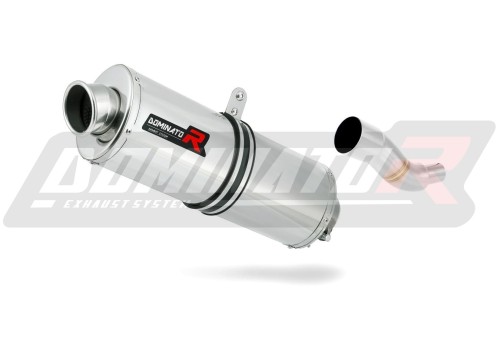 scarico silenziatore DOMINATOR ovale adatto alla moto Piaggio X9 125 2000 - 2009 3