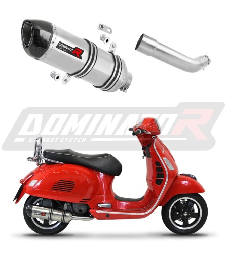 exhaust muffler DOMINATOR HP1 fits to Piaggio Vespa GTS 125 2007  2012 6