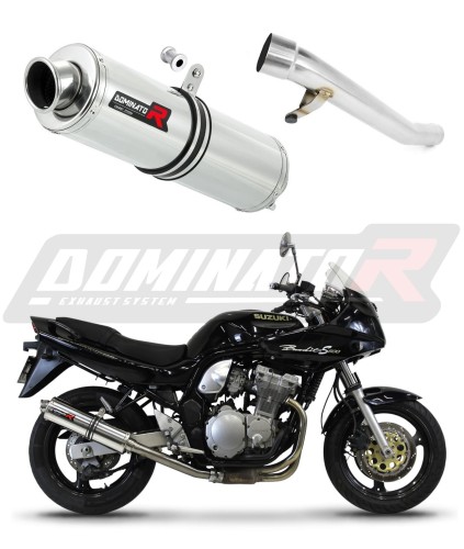 scarico silenziatore DOMINATOR rotondo adatto alla moto Suzuki GSF BANDIT N / S 600 1995 - 1999 6