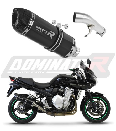 SUZUKI GSF 650 BANDIT 2007 - 2016 EXHAUST Silencer Muffler Auspuff Sportauspuff Silencer Echappement Silencieux Scarico Scarichi  Marmitta Escape Wydech Tłumik HP1 BLACK DOMINATOR EXHAUST SYSTEM x