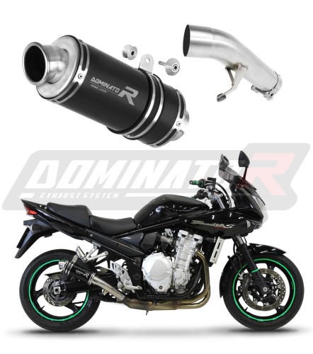 Suzuki GSF 1250 N / S BANDIT 2007 - 2016 EXHAUST Muffler Auspuff Sportauspuff Silencer Muffler Echappement Silencieux Scarico Scarichi Marmitta Escape Wydech Tłumik GP1 BLACK DOMINATOR EXHAUST SYSTEM x