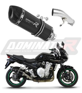 Suzuki GSF 1250 N / S BANDIT 2007 - 2016 Terminale di Scarico Marmitta Silenziatore HP1 NERO + dB killer medium