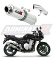 scarico silenziatore DOMINATOR rotondo adatto alla moto Suzuki GSF 1250 N / S BANDIT 2007 - 2016 6