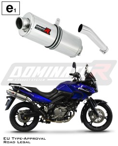 DL 650 V-STROM Omologato Silenziatore Scarico OVAL 2004 - 2006