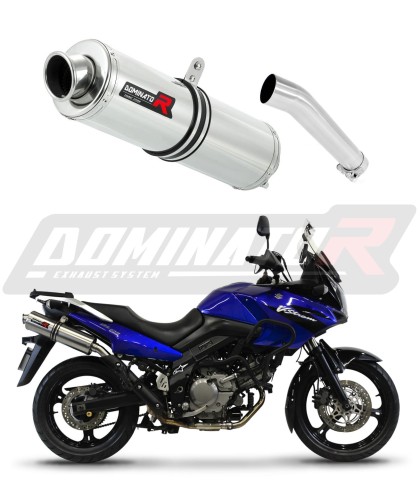 scarico silenziatore DOMINATOR rotondo adatto alla moto Suzuki DL 650 V-Strom 2004 - 2006 6
