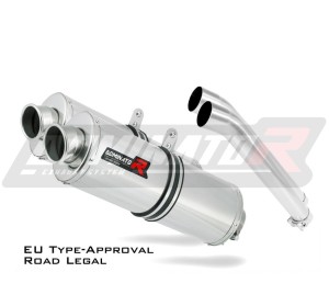 DL 1000 V-STROM Omologato Silenziatore Scarico OVAL 2002 - 2012