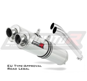 DL 1000 V-STROM Omologato Silenziatore Scarico TONDO 2002 - 2012