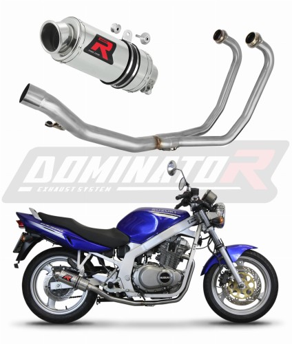 complete exhaust system with muffler DOMINATOR Full System GP1 fits to Suzuki GS 500E 1989  2009 7